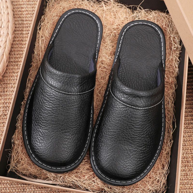Flip Flop Leather Men - Домашние кожаные тапочки для мужчин и