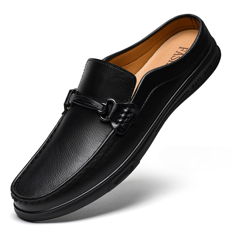 Мужские кожаные мюли-лоферы бо – обзор и цена Flip Flop Leather Men