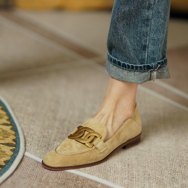 Замшевые Кожаные женские лофер – обзор и цена Casual Sandal Leather