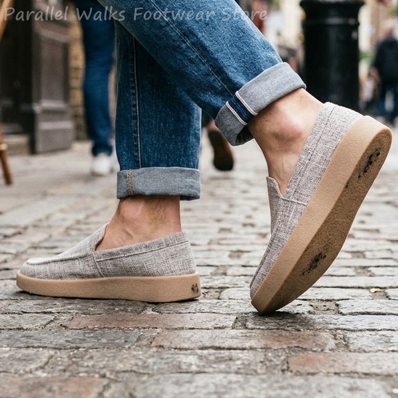 Мужские слипоны из канваса, ды – обзор и цена Espadrille Slip On