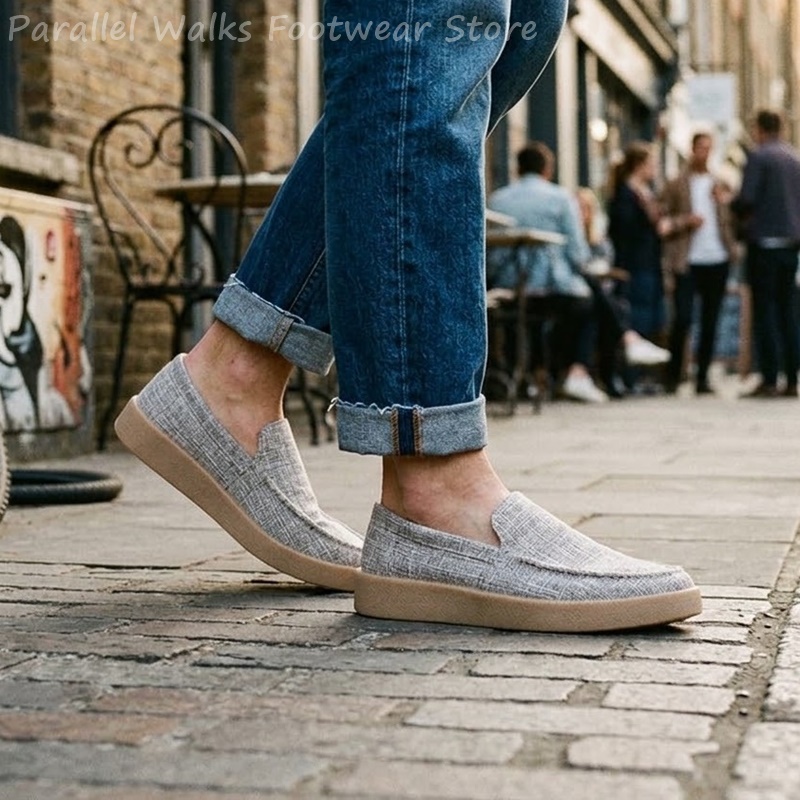 Мужские слипоны из канваса, ды – обзор и цена Espadrille Slip On